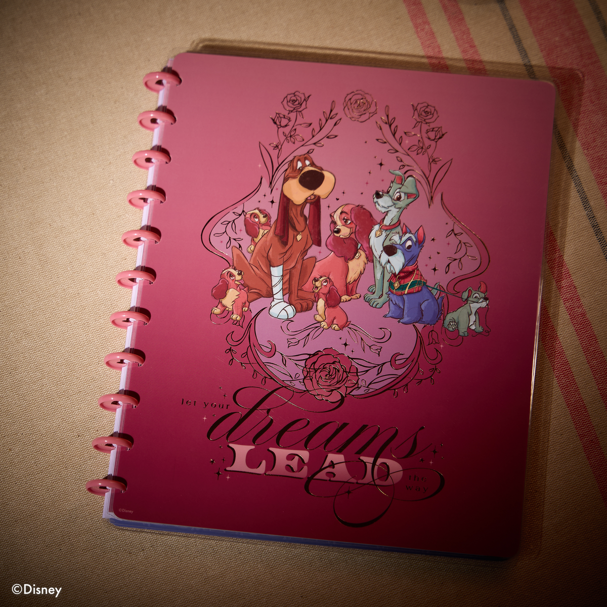 Disney Lady & The Tramp - Dotted Lined Big Notebook - 60 Sheets