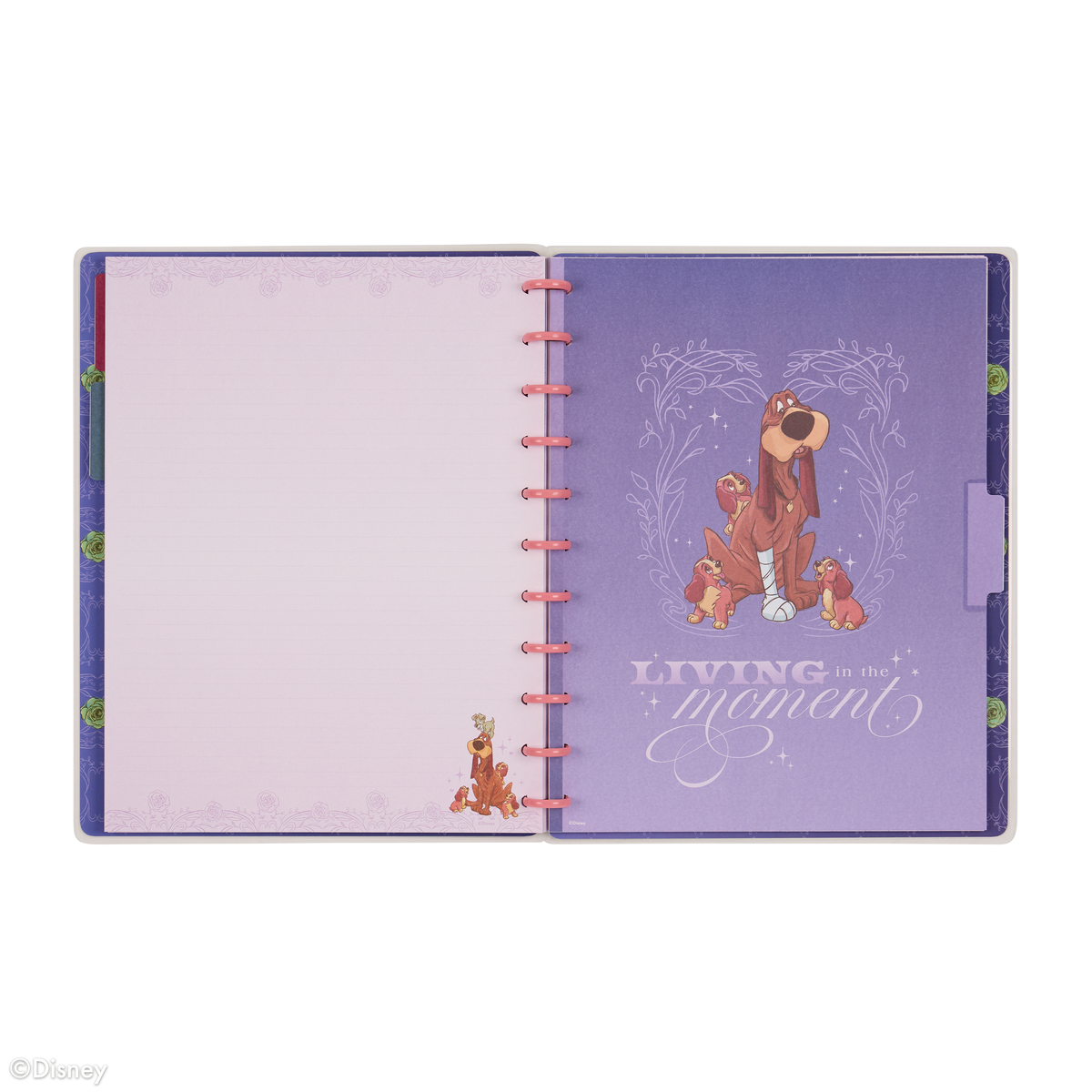 Disney Lady & The Tramp - Dotted Lined Big Notebook - 60 Sheets