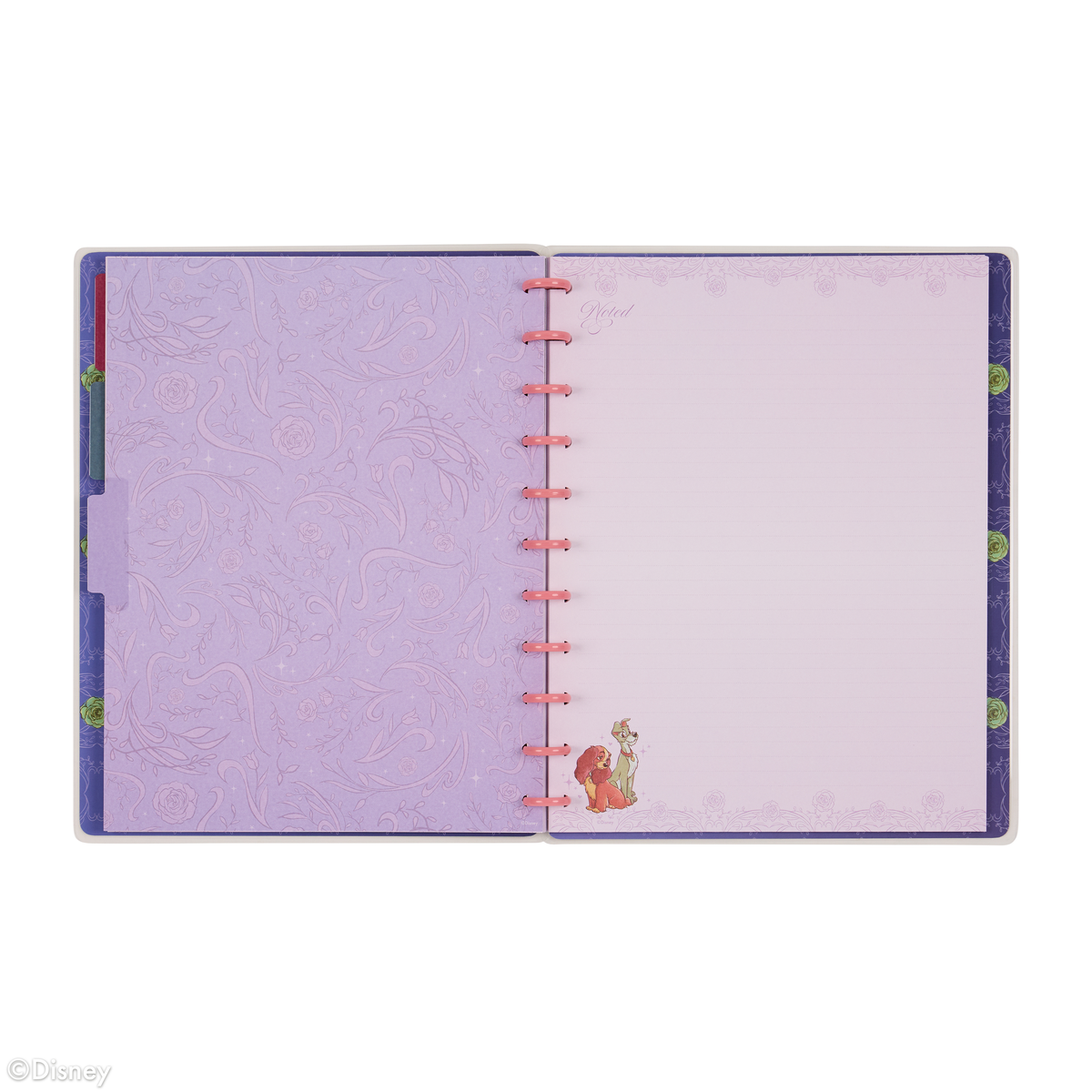 Disney Lady & The Tramp - Dotted Lined Big Notebook - 60 Sheets