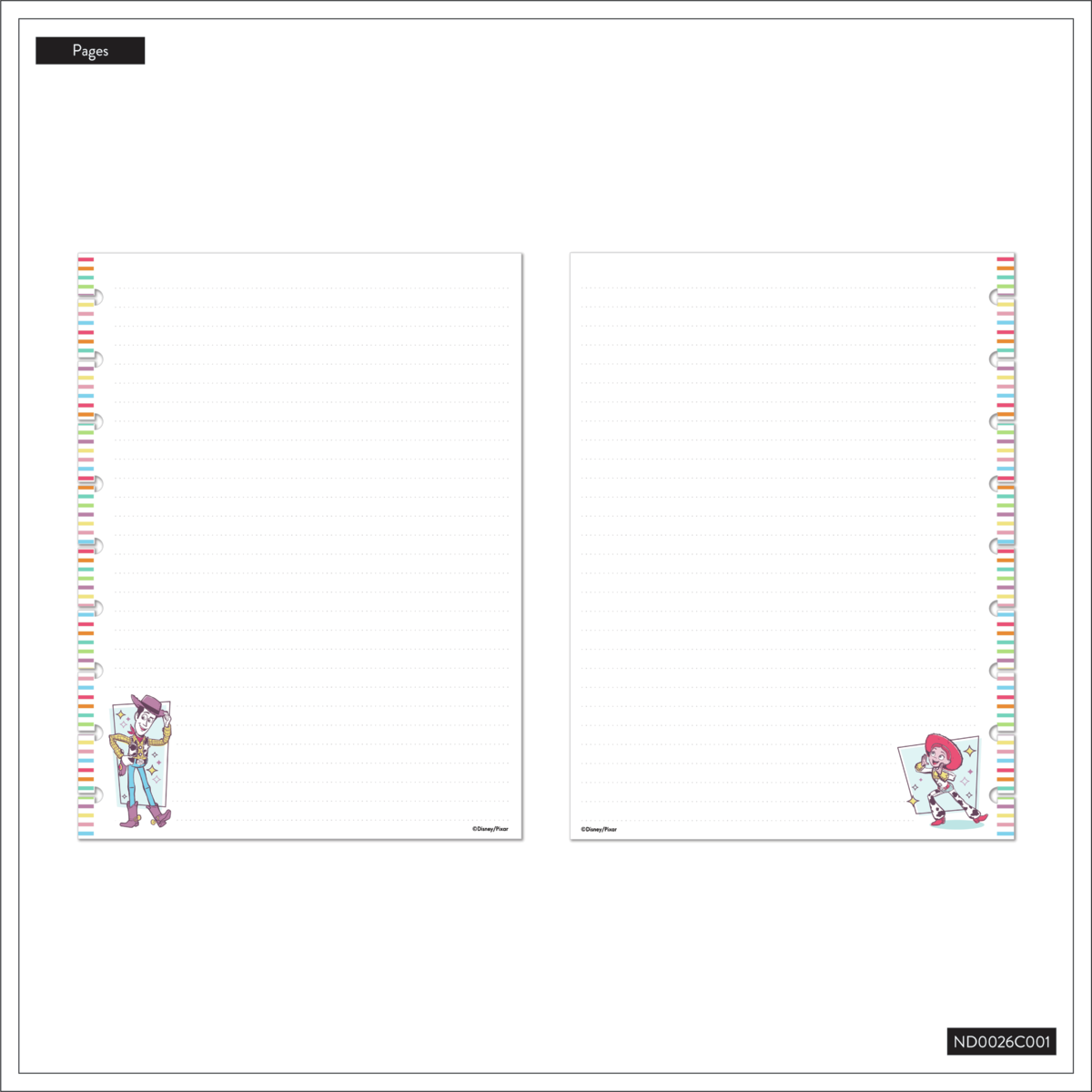 Disney & Pixar Toy Story 30th Anniversary - Dotted Lined Classic Notebook - 60 Sheets