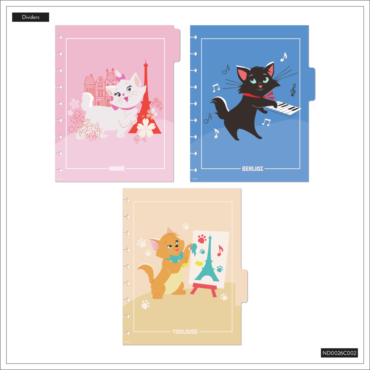 Disney The Aristocats - Dotted Lined Classic Notebook - 60 Sheets