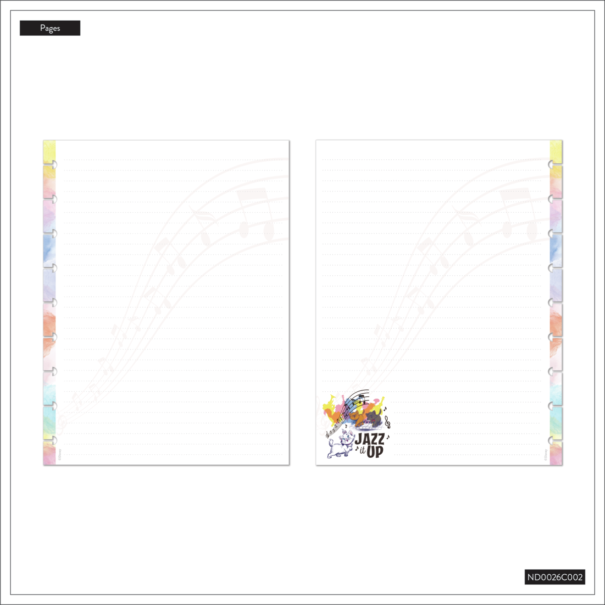 Disney The Aristocats - Dotted Lined Classic Notebook - 60 Sheets