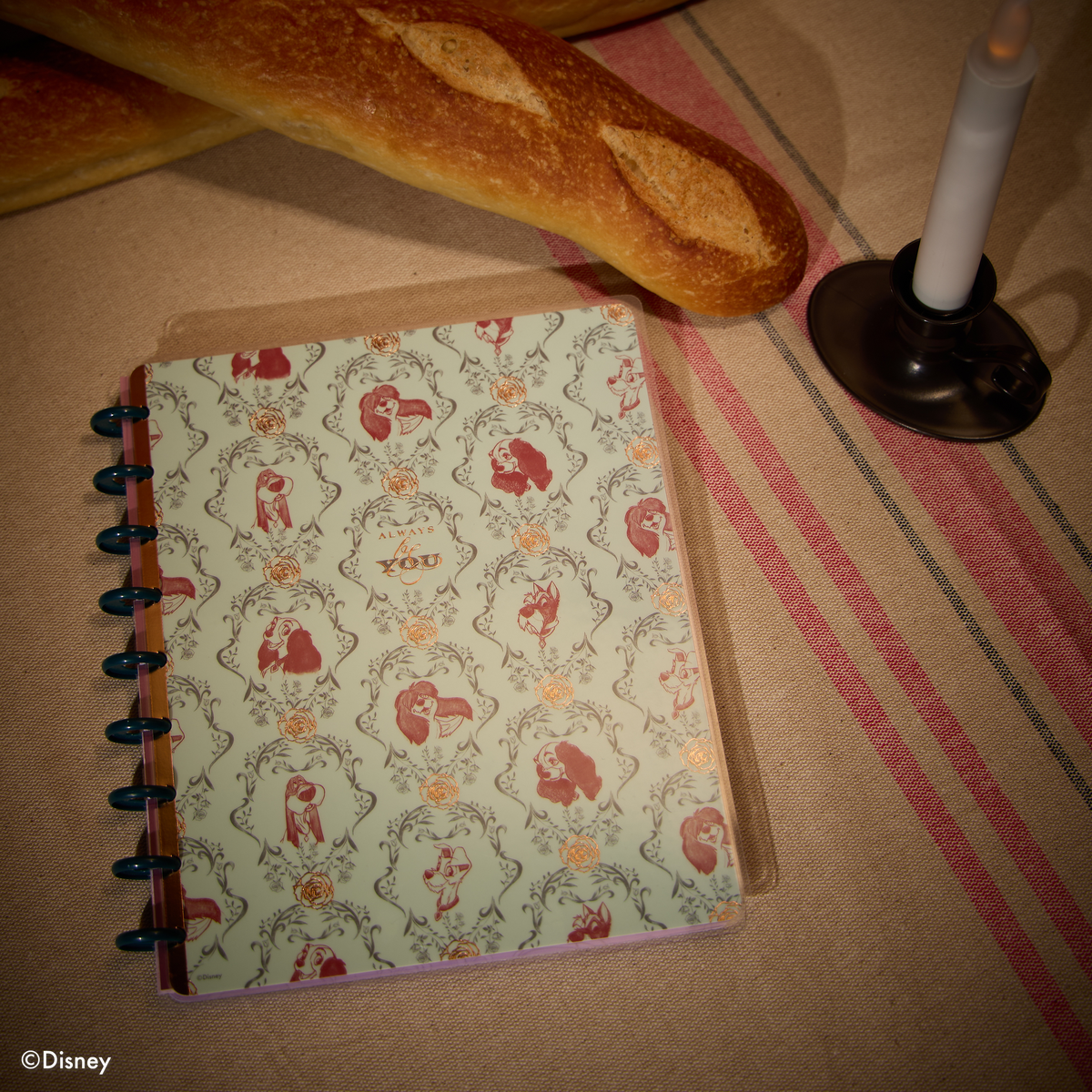 Disney Lady & The Tramp - Dotted Lined Classic Notebook - 60 Sheets