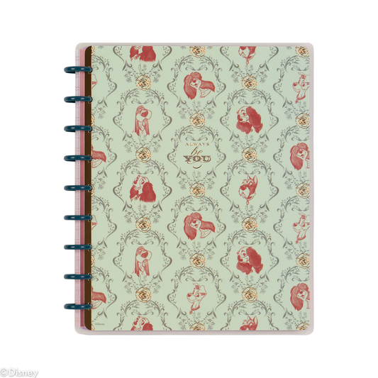 Disney Lady & The Tramp - Dotted Lined Classic Notebook - 60 Sheets