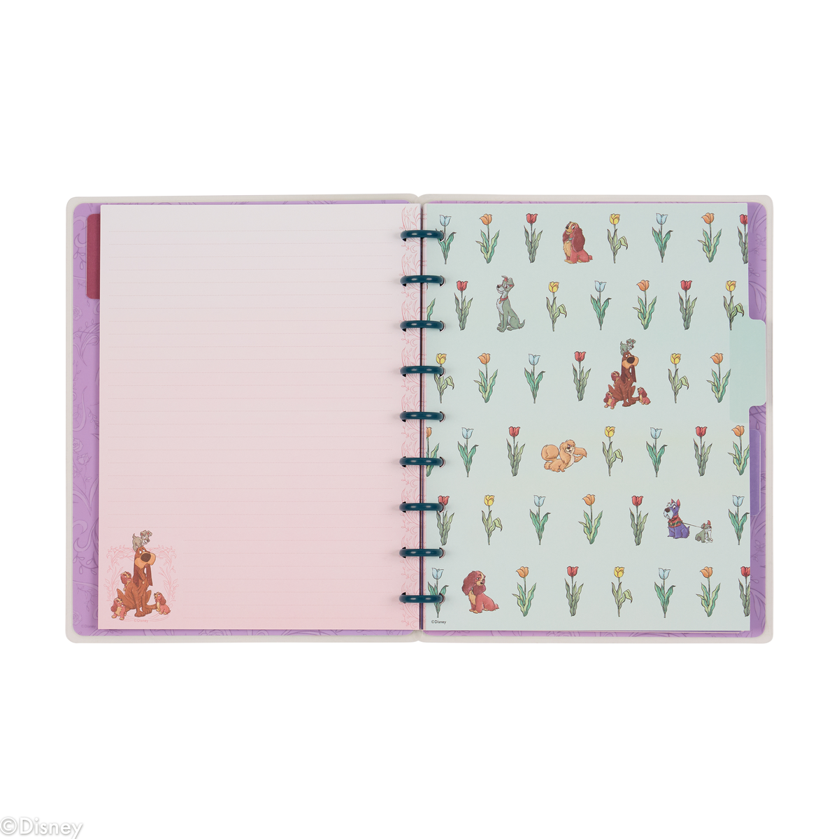 Disney Lady & The Tramp - Dotted Lined Classic Notebook - 60 Sheets