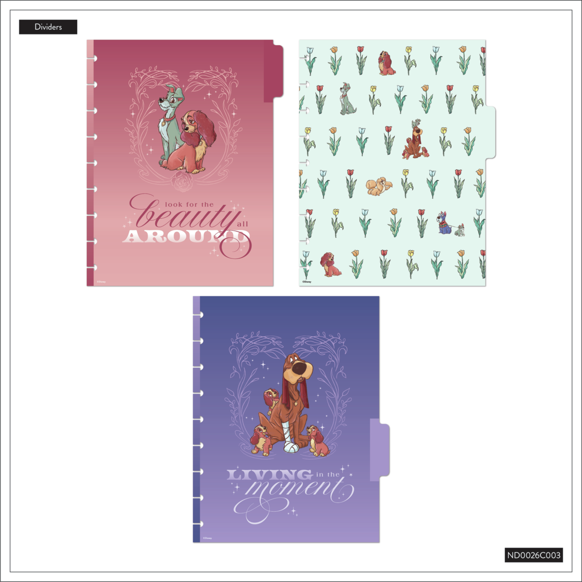 Disney Lady & The Tramp - Dotted Lined Classic Notebook - 60 Sheets