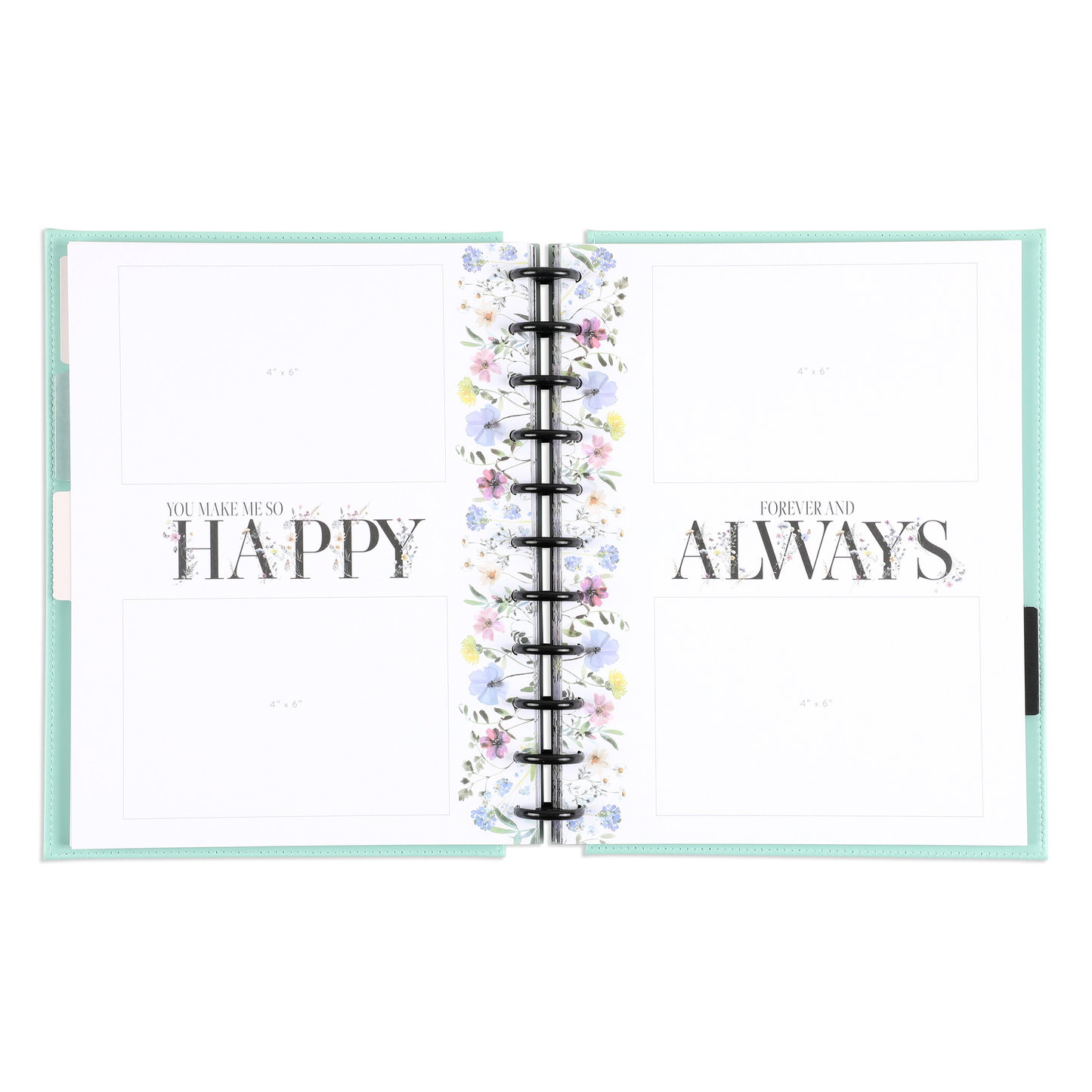 Blooming Elegance Wedding  - DELUXE Big Happy Memory Keeping Wedding Photo Journal - 80 Sheets