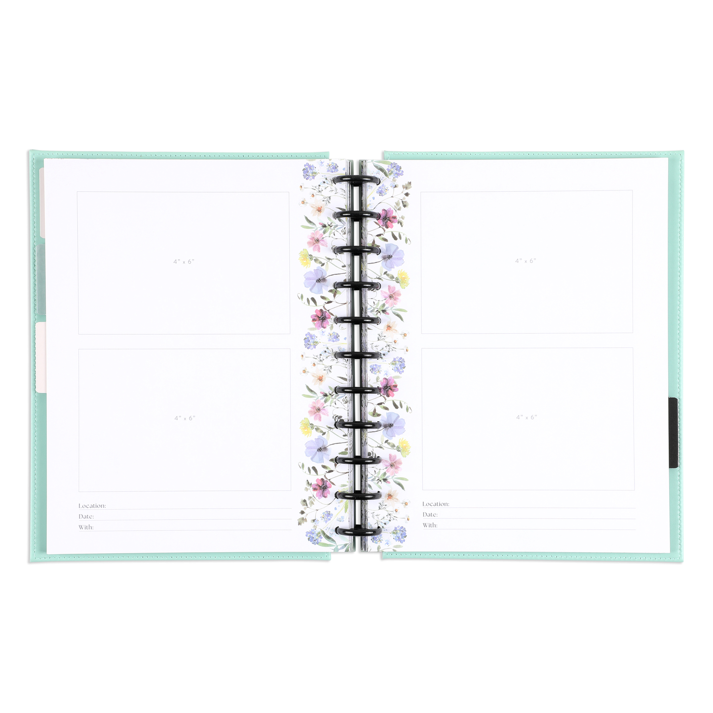 Blooming Elegance Wedding  - DELUXE Big Happy Memory Keeping Wedding Photo Journal - 80 Sheets