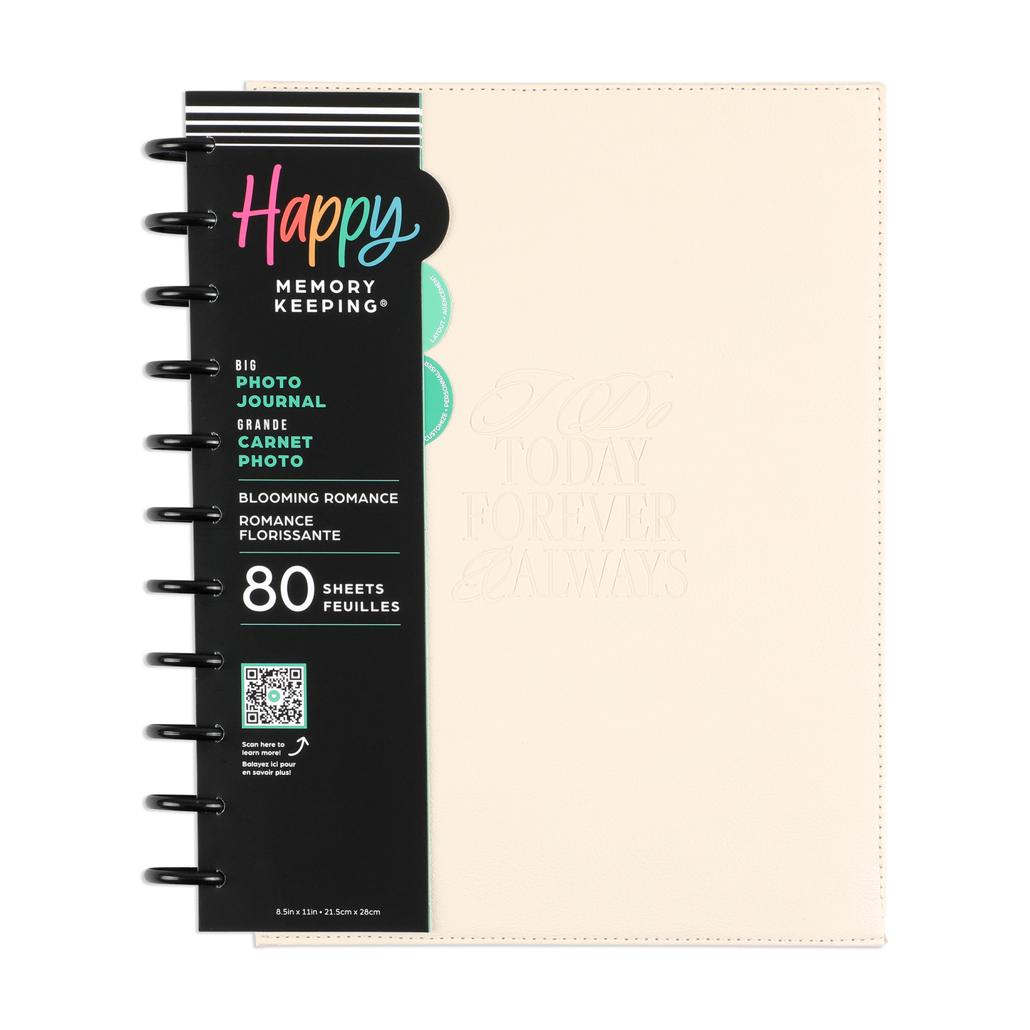 Blooming Romance Wedding - DELUXE Big Happy Memory Keeping Wedding Photo Journal - 80 Sheets