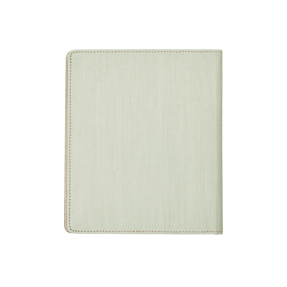 Work + Life Sage - Linen + Cork Notepad Folder - Weekly Overview - 52 Sheets