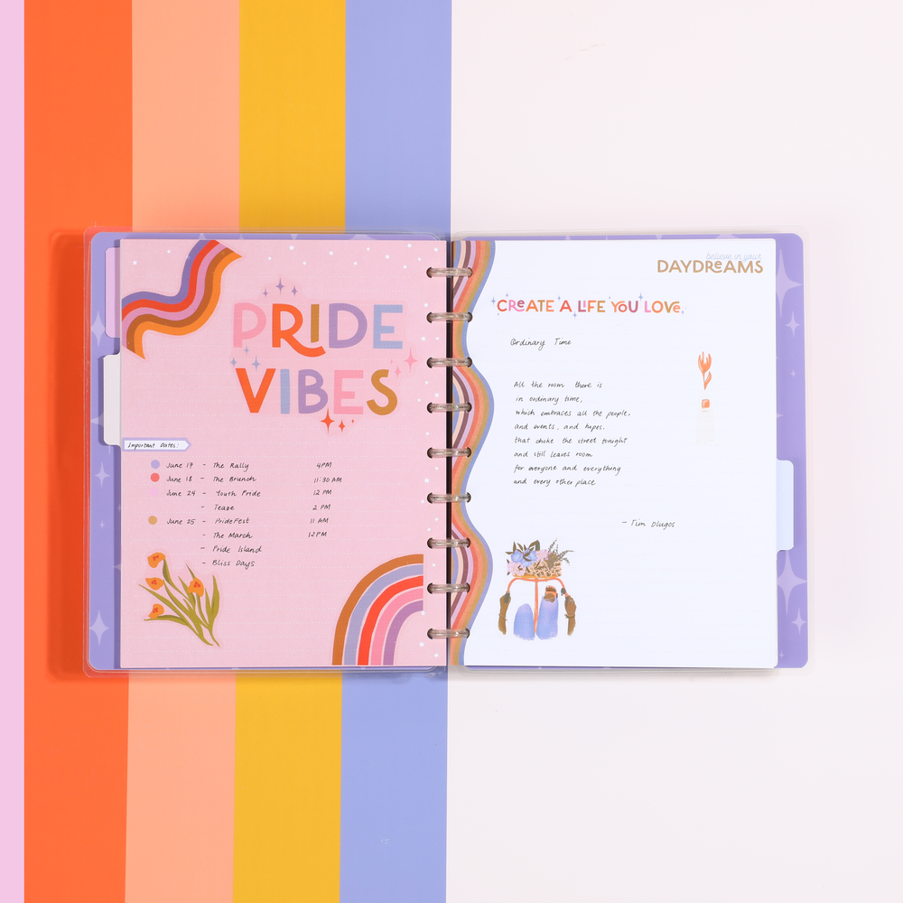 Love is Love Happy Planner x The Pigeon Letters - Dotted Lined Classic Notebook - 60 Sheets