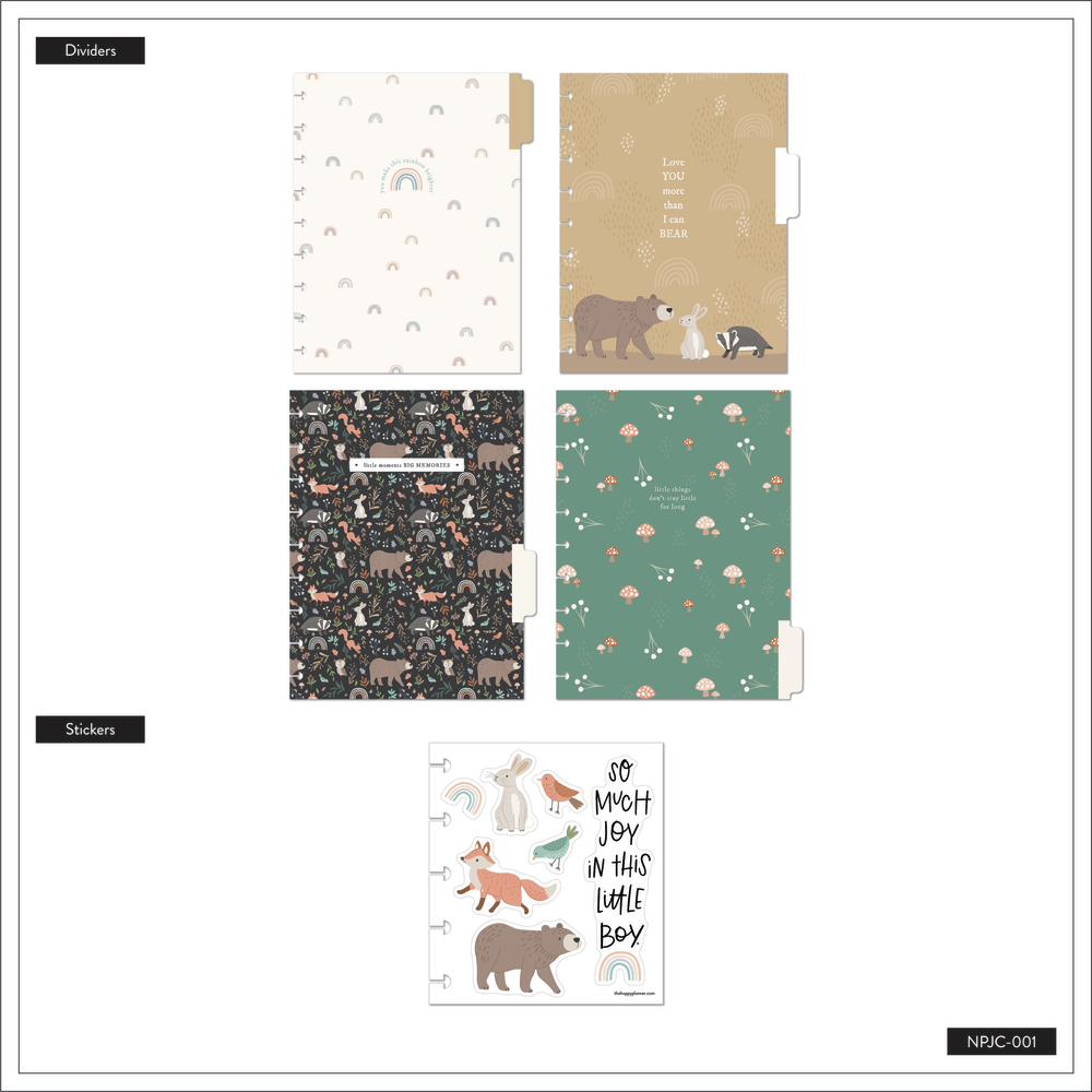 Colorful Creatures Baby - Classic Happy Memory Keeping Photo Journal - 80 Sheets