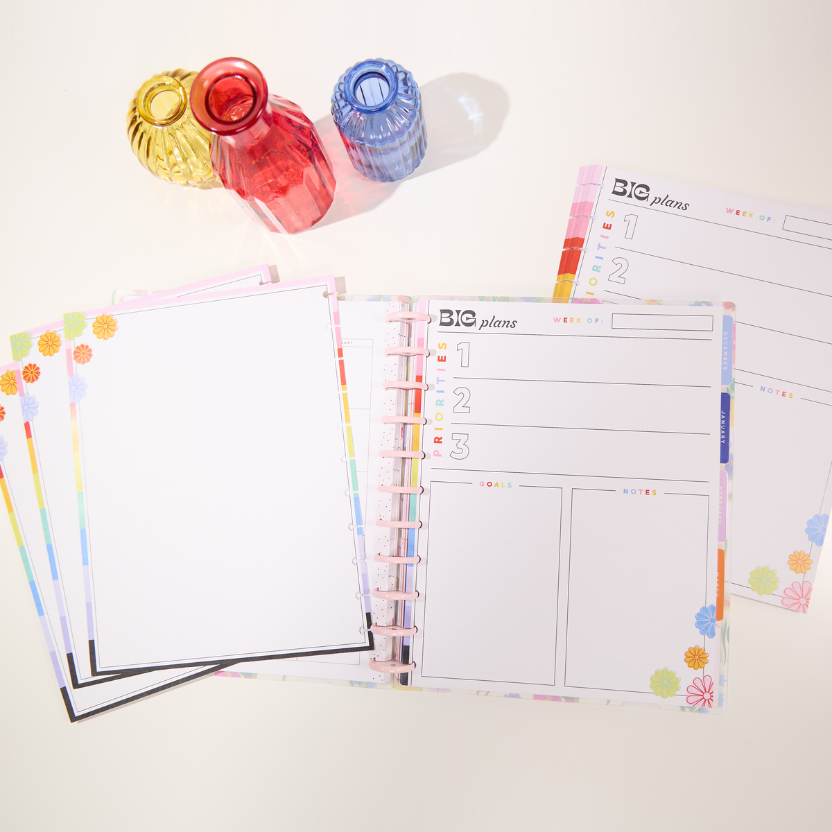Happy Outlines - Dashboard + Dot Grid Big Filler Paper - 40 Sheets