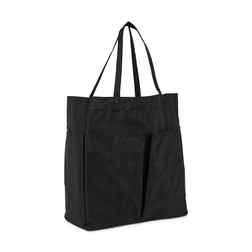 Work + Life Minimalist Nylon Tote Bag - Black