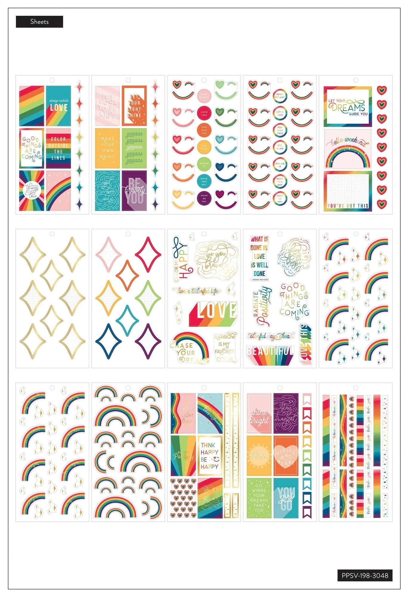 Value Pack Stickers - Rainbow Dreams