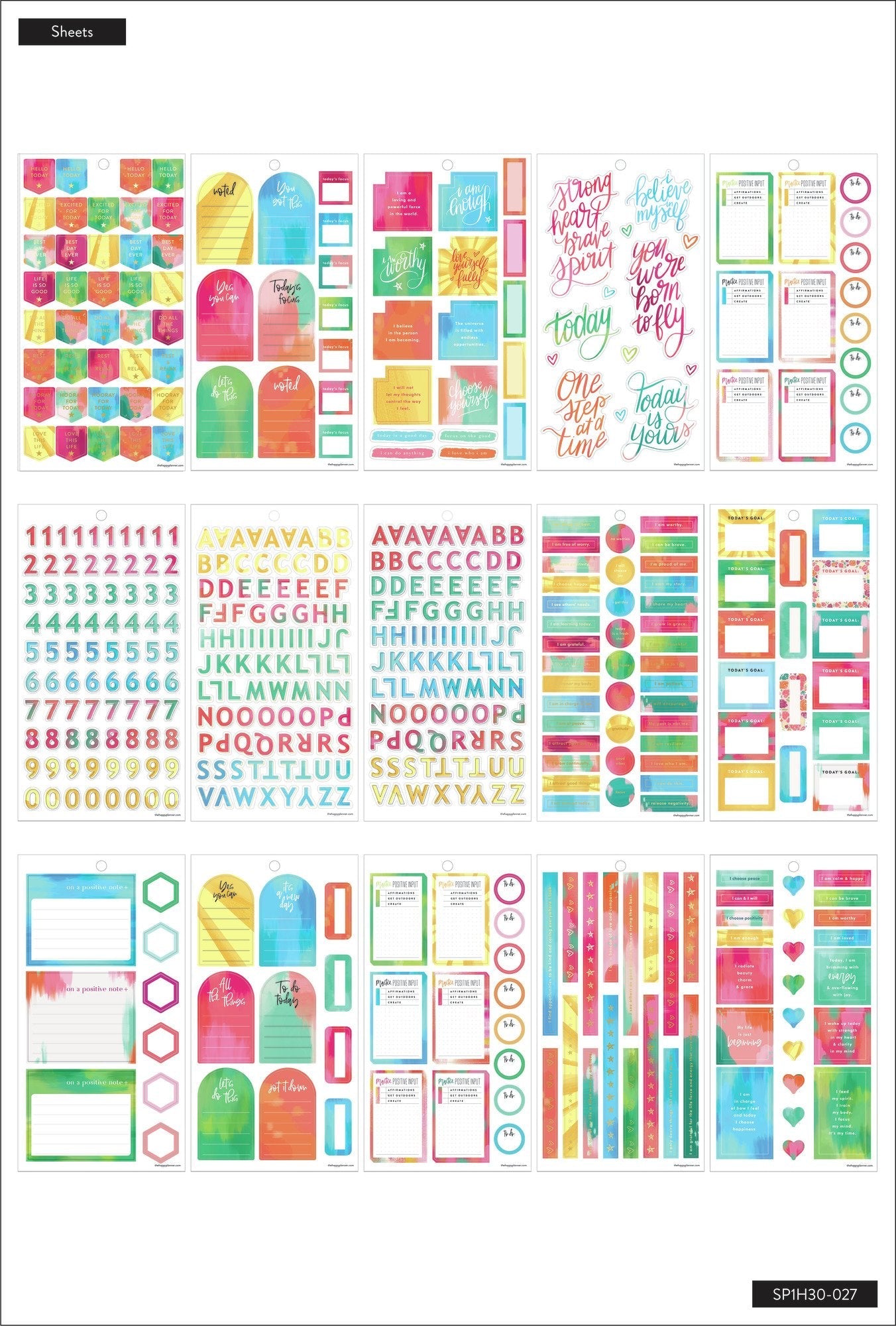 Value Pack Stickers - Happy Life