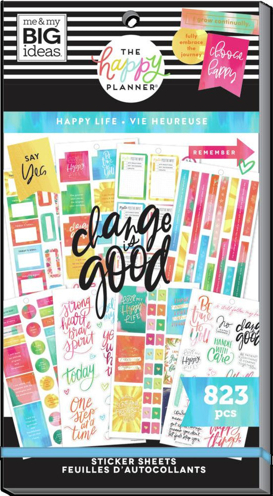 Value Pack Stickers - Happy Life
