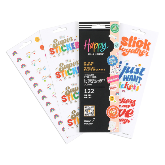 I Heart Stickers - 8 Sticker Sheets