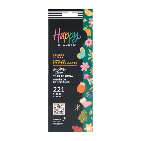 Jess Miller Draws x Happy Planner Seasonal Teacher - 8 Sticker Sheets
