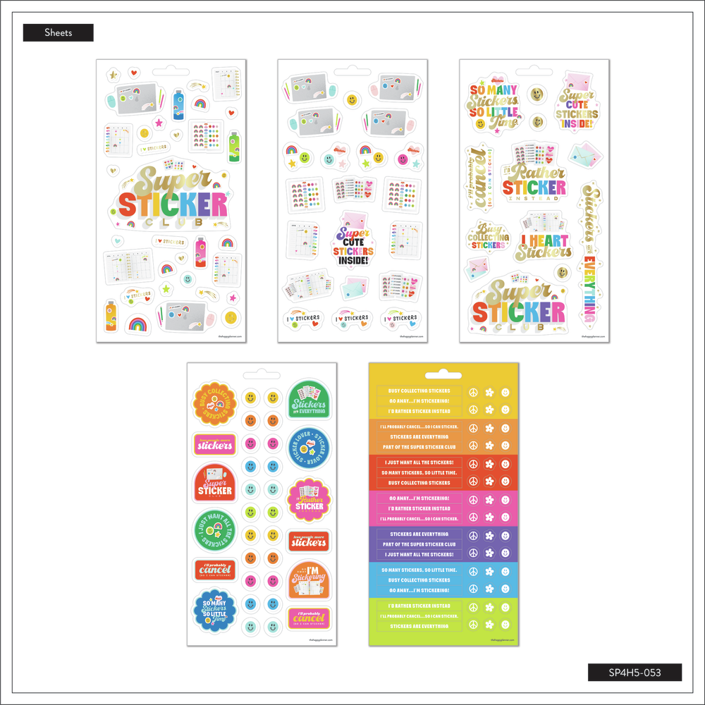 I Heart Stickers - 5 Sticker Sheets