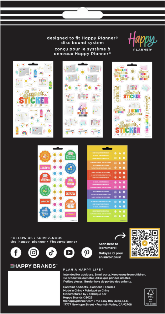 I Heart Stickers - 5 Sticker Sheets