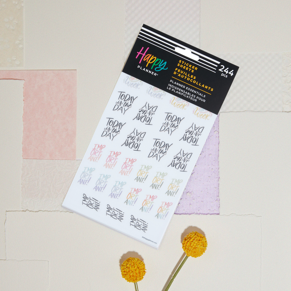 Planner Essentials - 5 Sticker Sheets
