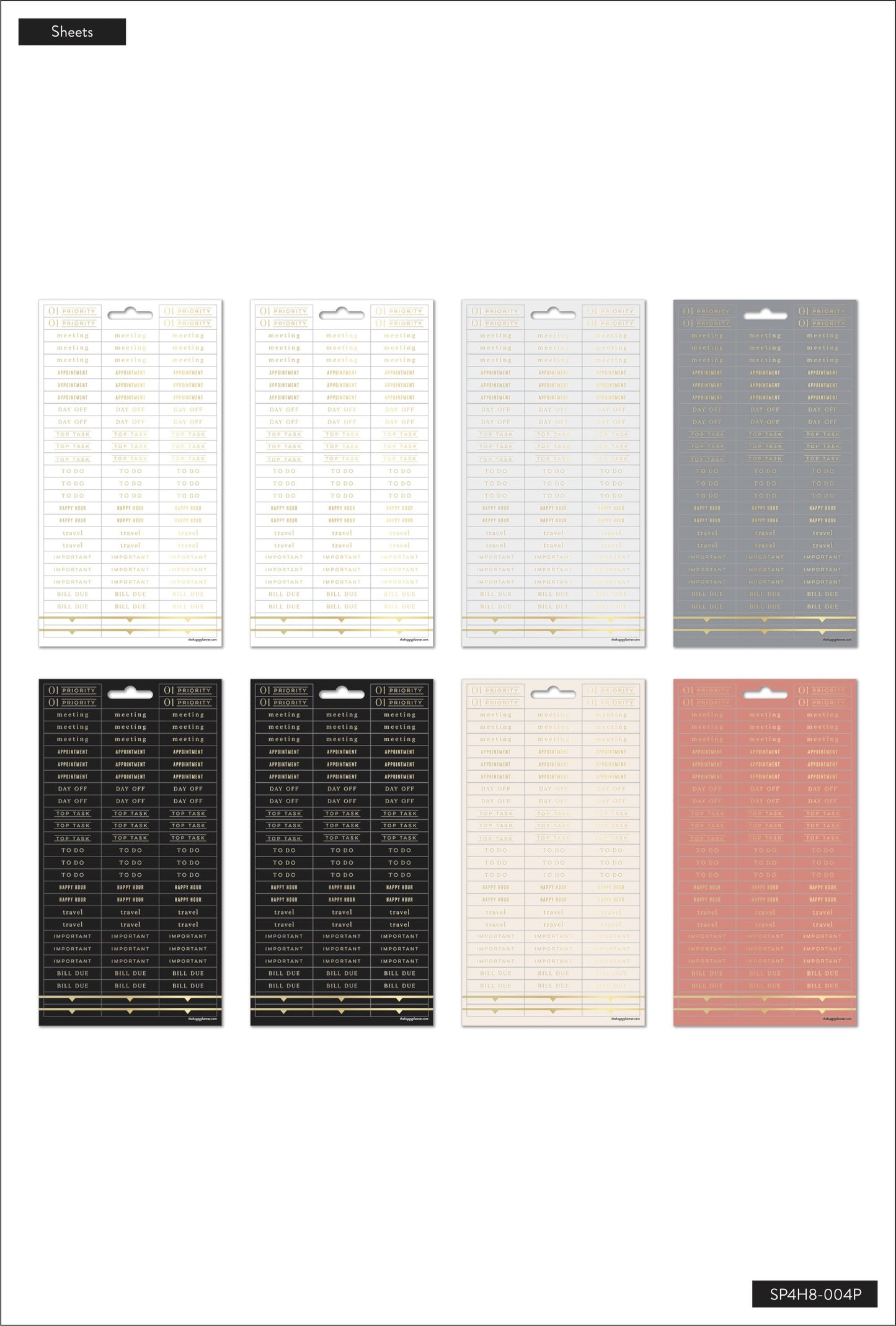 Work + Life - 8 Sticker Sheets
