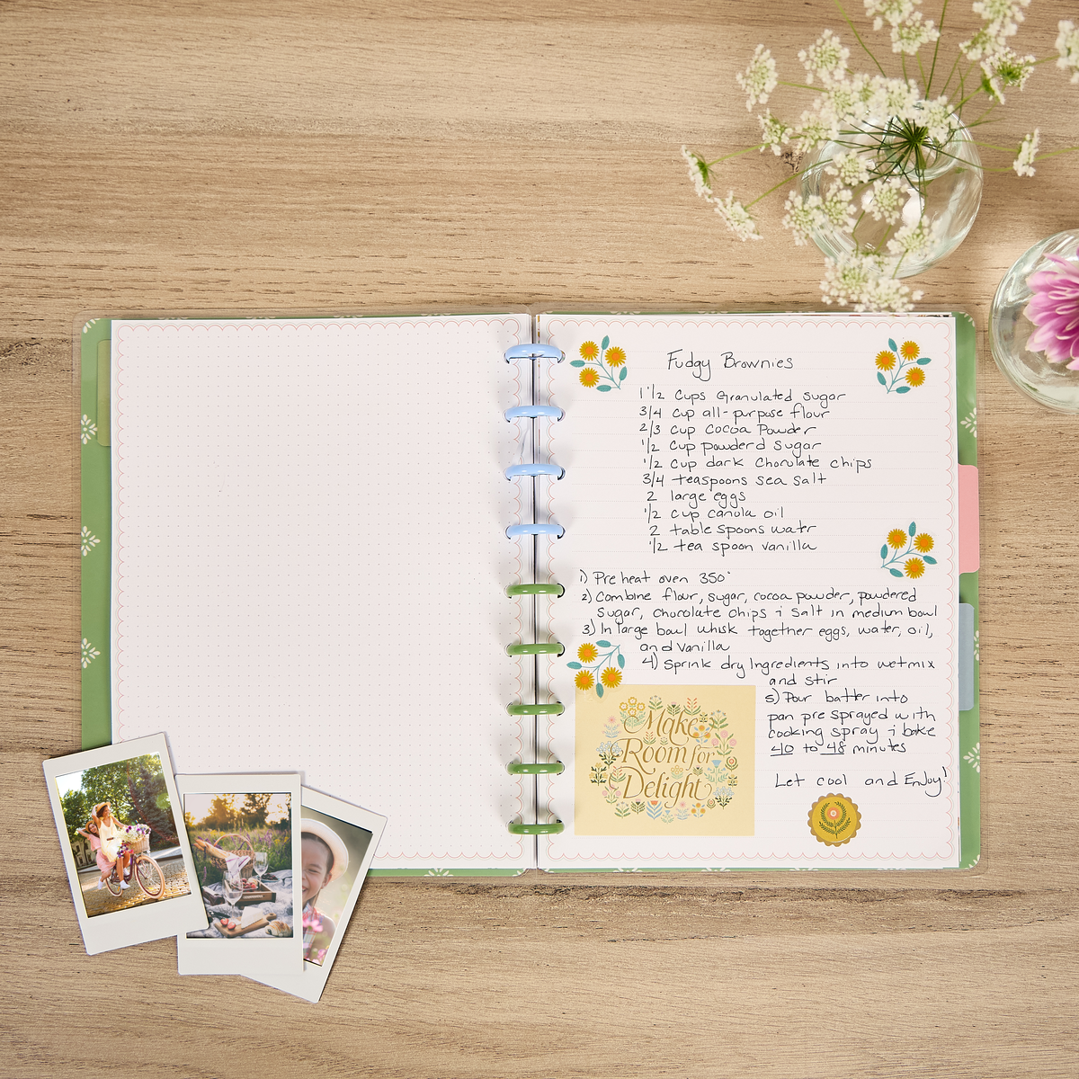 Cottage Charm - Dotted Lined + Dot Grid Classic Notebook - 60 Sheets
