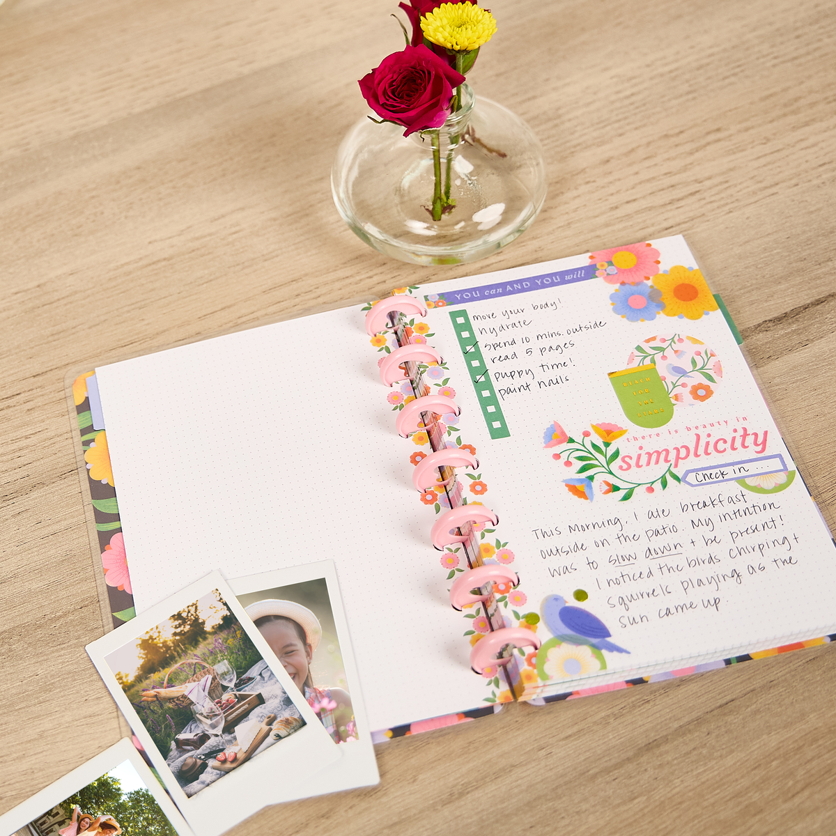 Bloom & Glow - Dot Grid Mini Notebook - 60 Sheets
