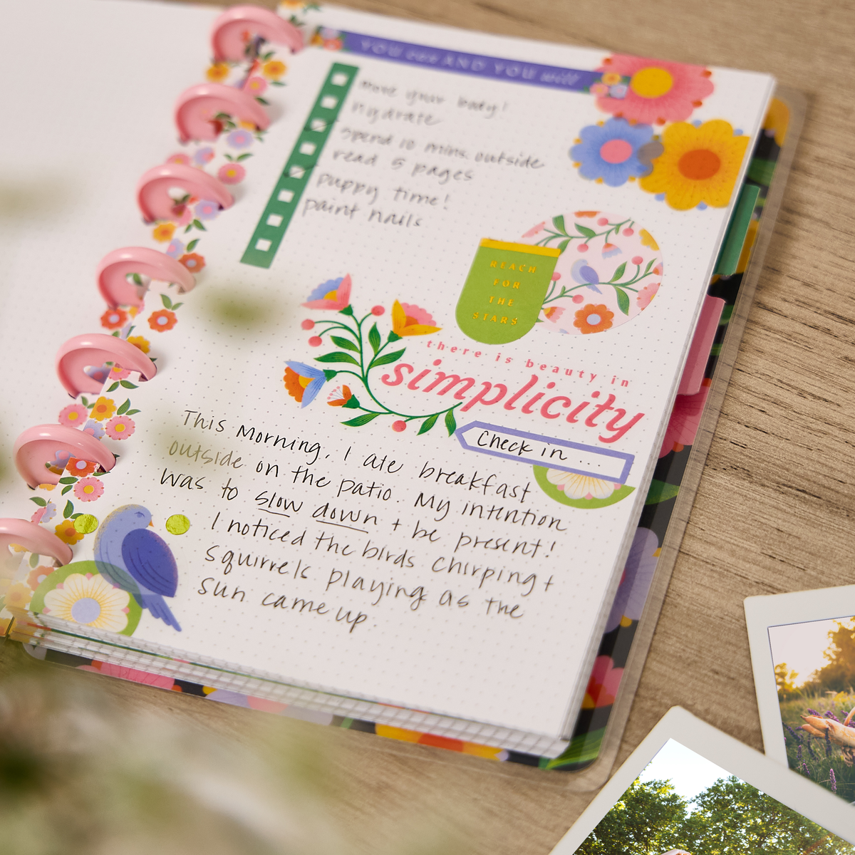 Bloom & Glow - Dot Grid Mini Notebook - 60 Sheets