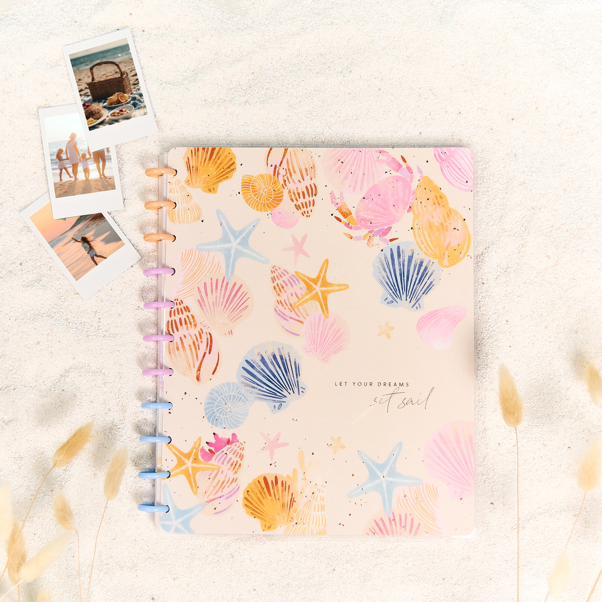 Shell Yeah! - Dotted Lined + Dot Grid Big Notebook - 60 Sheets