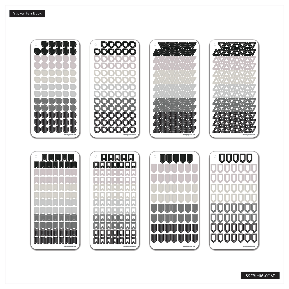 Work + Life Metropolitan - Foil Sticker Fan Book - 16 Sheets