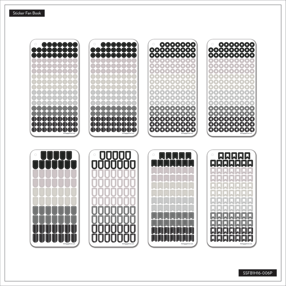 Work + Life Metropolitan - Foil Sticker Fan Book - 16 Sheets
