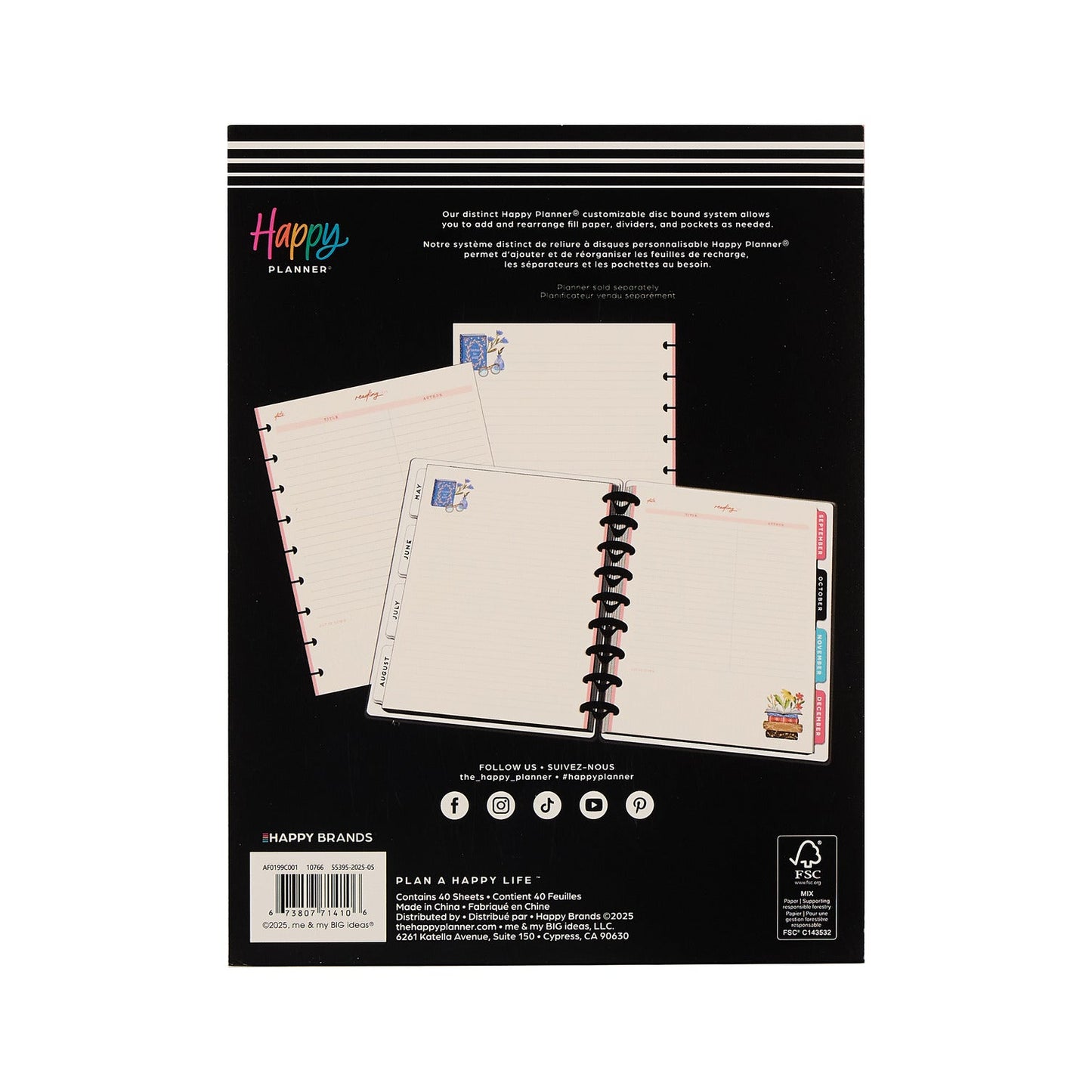 Cozy Reading - Reading List Classic Filler Paper - 40 Sheets