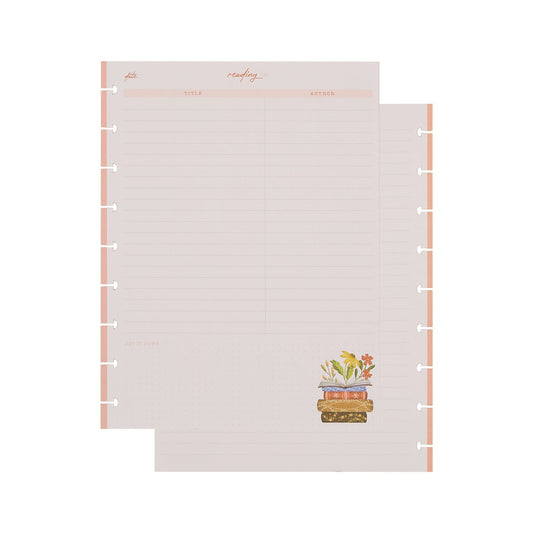 Cozy Reading - Reading List Classic Filler Paper - 40 Sheets