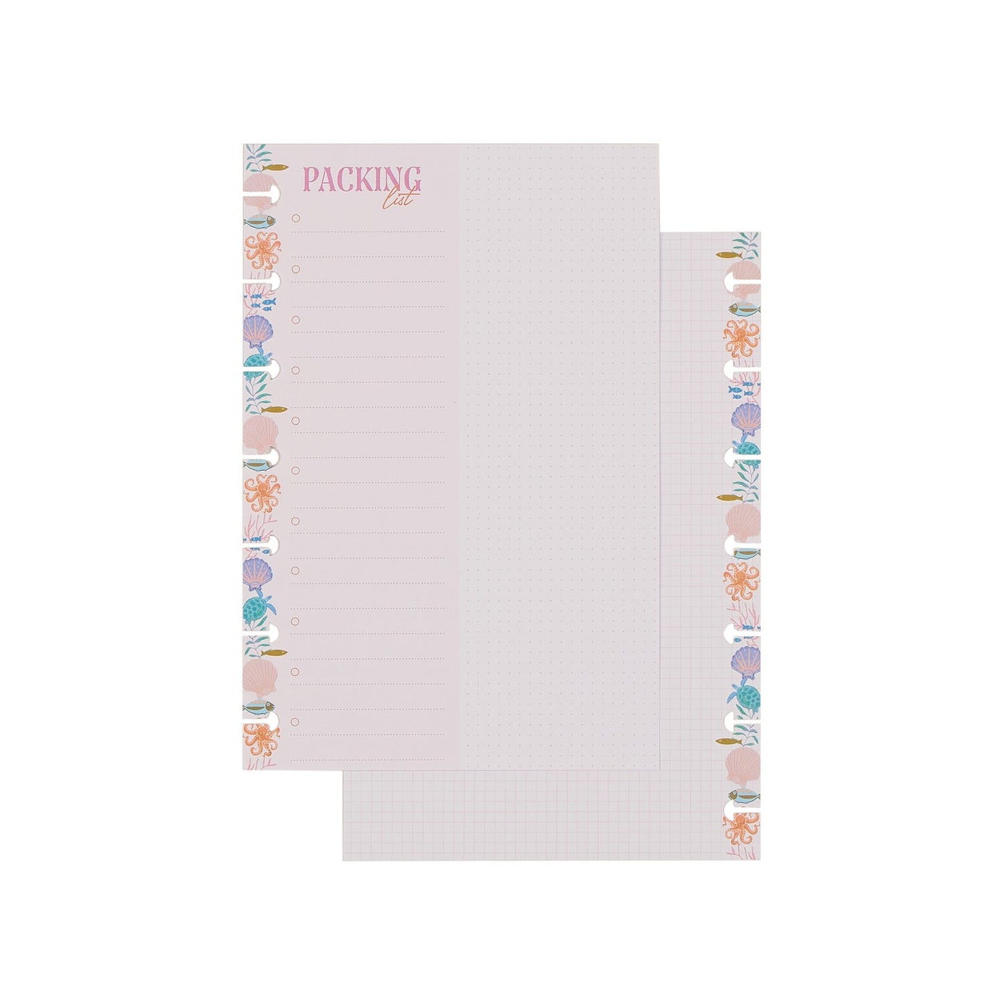 Packing List - Checklist + Dot Grid Mini Filler Paper - 40 Sheets