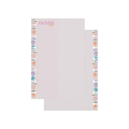 Packing List - Checklist + Dot Grid Mini Filler Paper - 40 Sheets