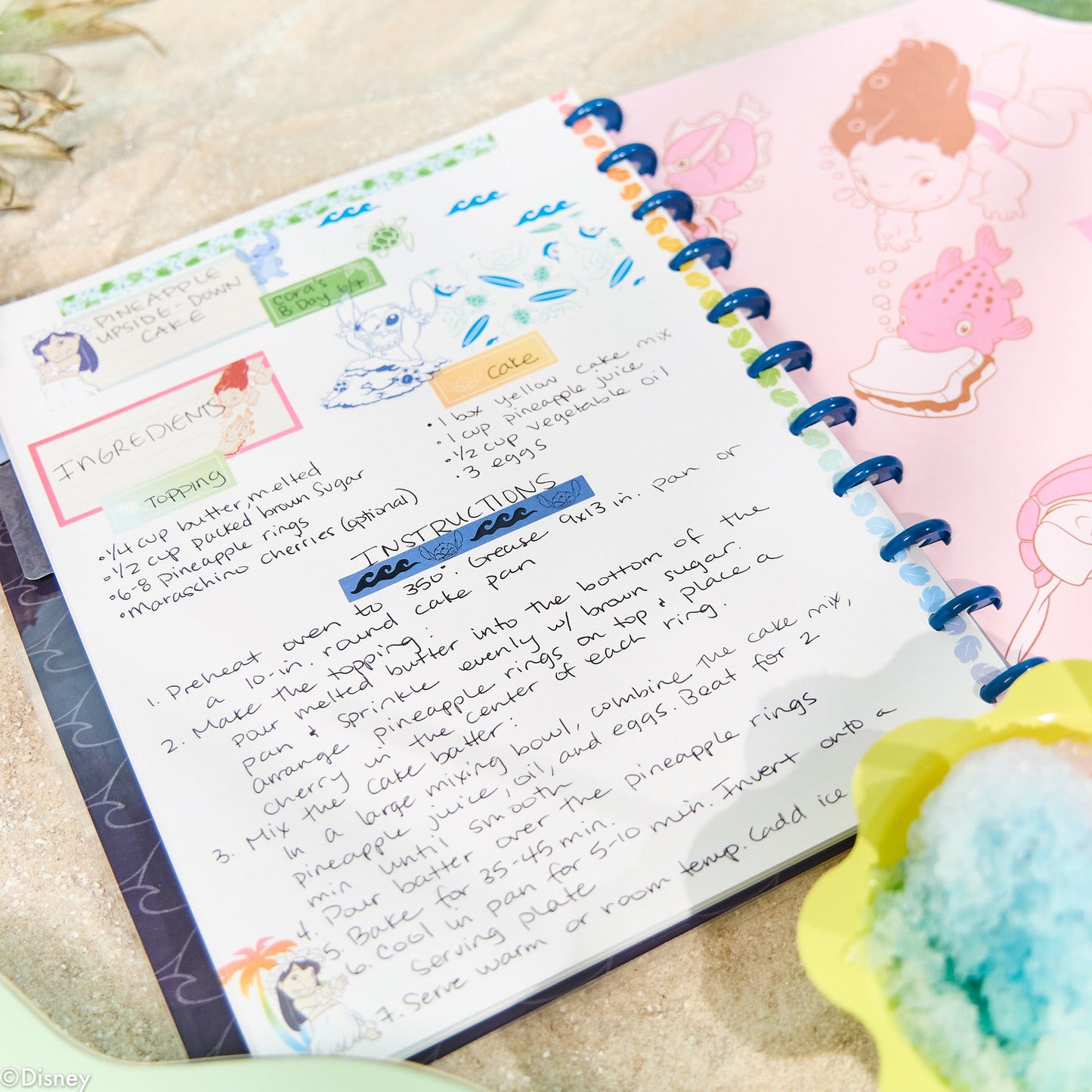 Disney Lilo & Stitch Make Waves - Dotted Lined Big Notebook - 60 Sheets