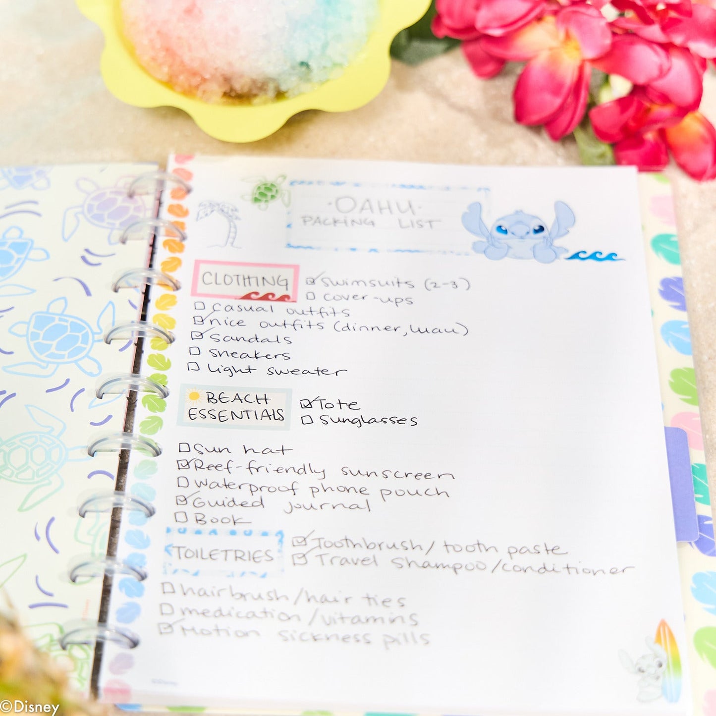 Disney Lilo & Stitch Make Waves - Dotted Lined Classic Notebook - 60 Sheets