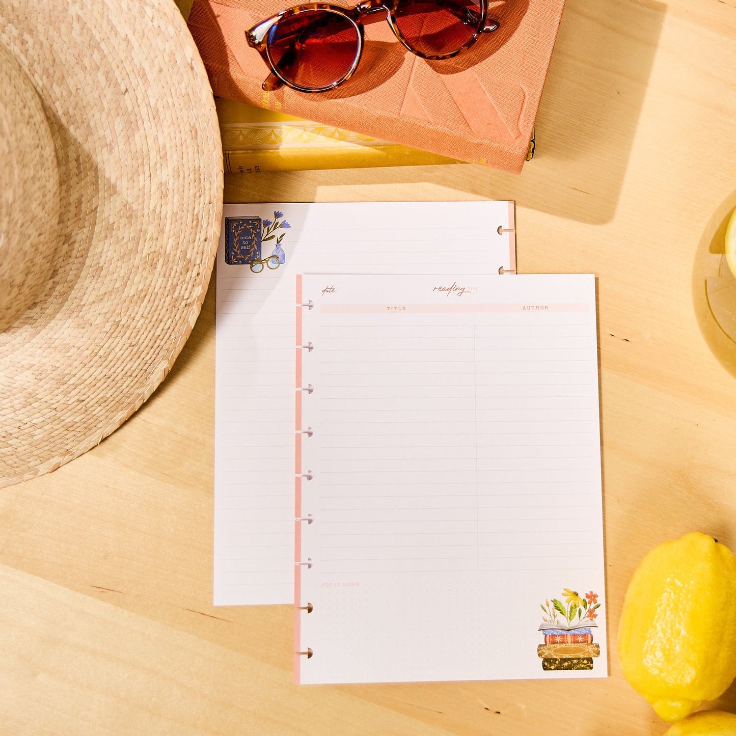 Cozy Reading - Reading List Classic Filler Paper - 40 Sheets