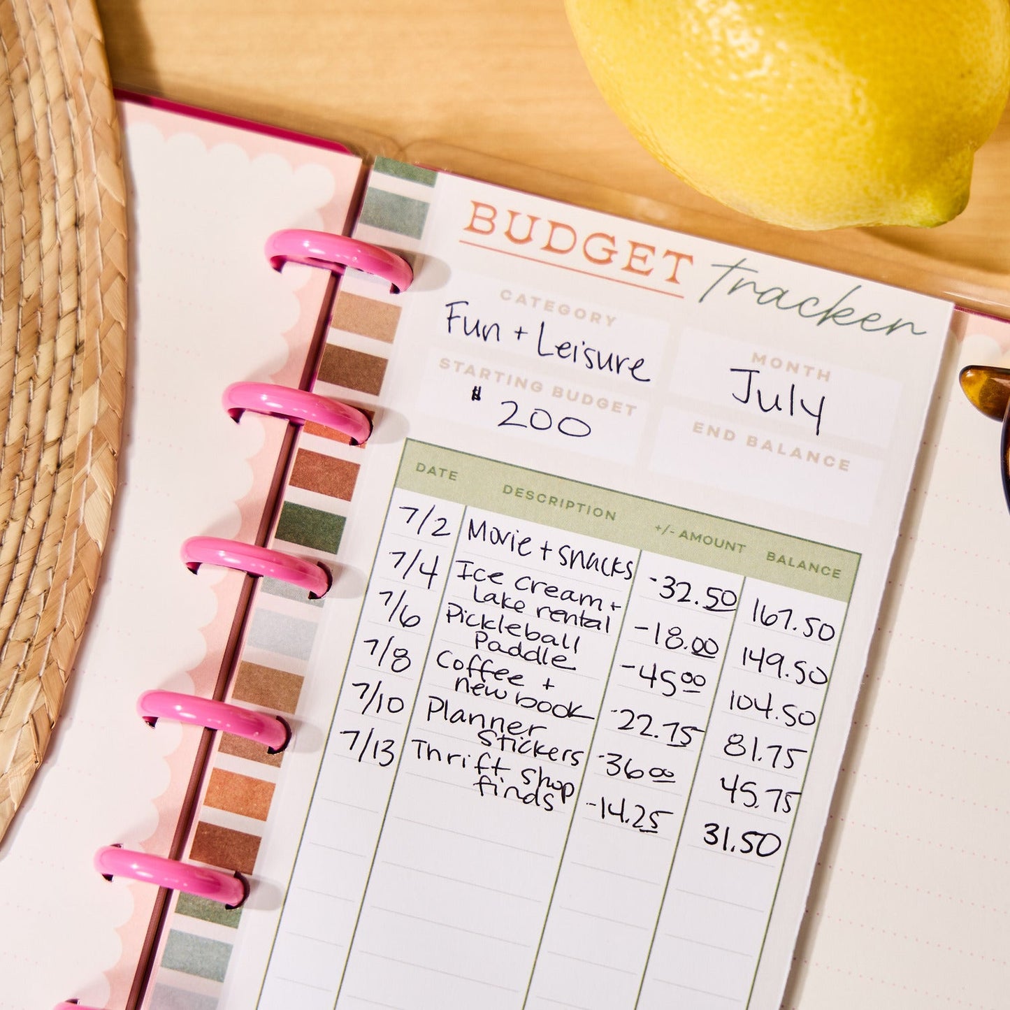 Sage & Terracotta Budget - Budget Classic Filler Paper - 40 Sheets