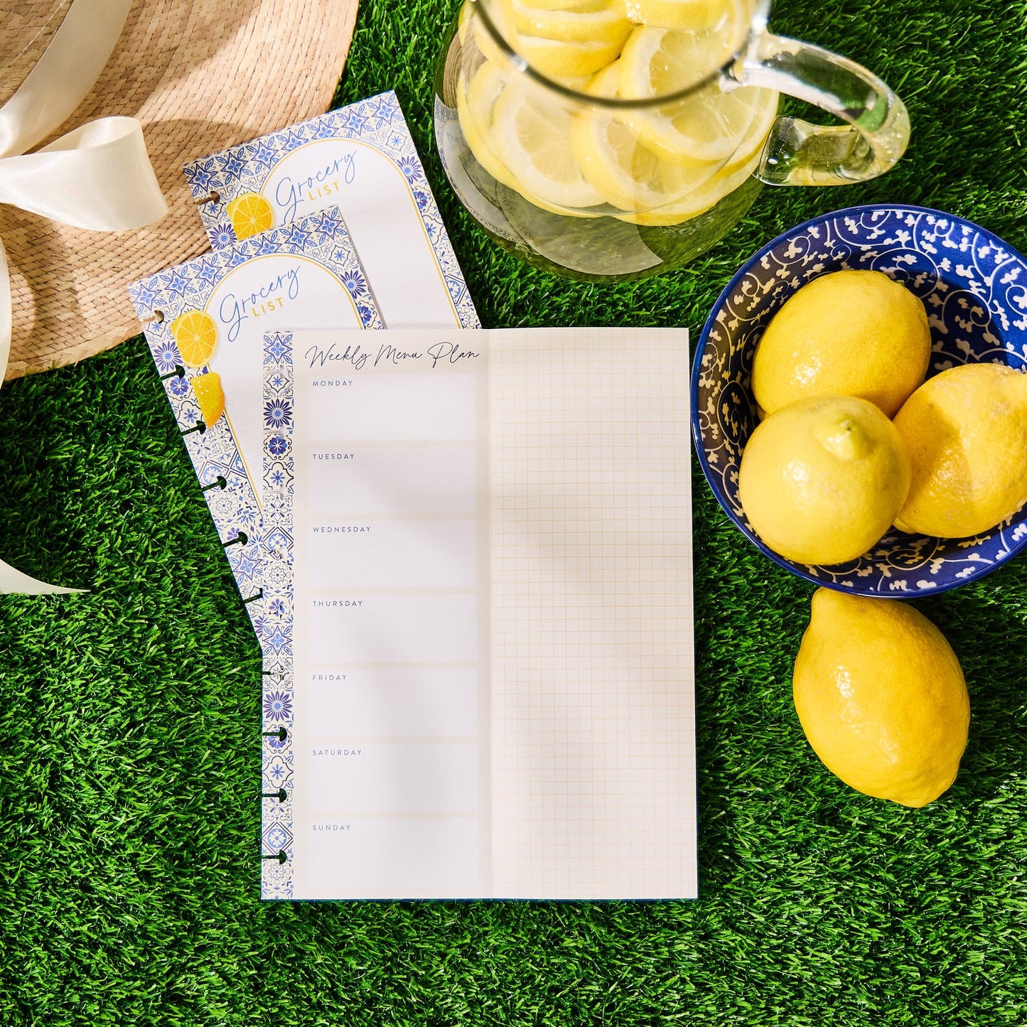 Tuscan Table Meal Planning - Grocery List + Meal Plan Classic Filler Paper - 40 Sheets