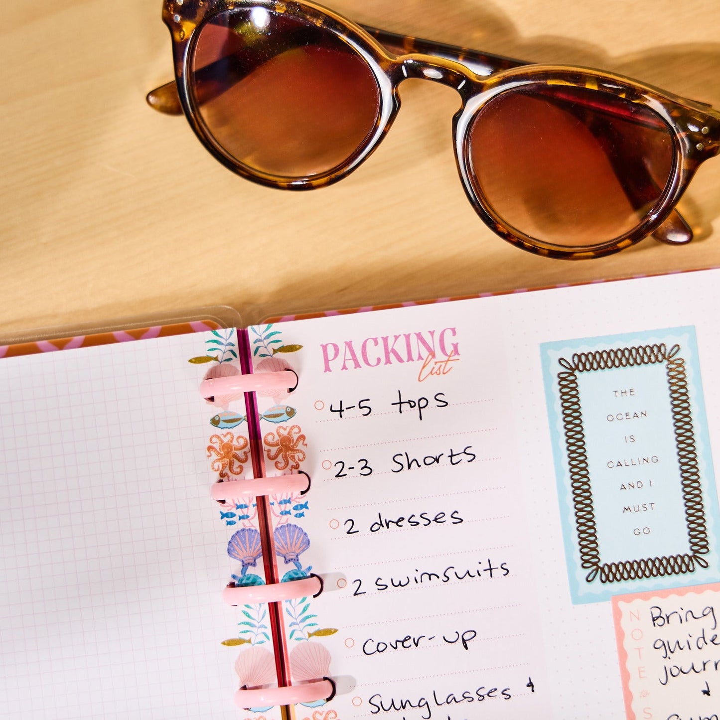 Packing List - Checklist + Dot Grid Mini Filler Paper - 40 Sheets