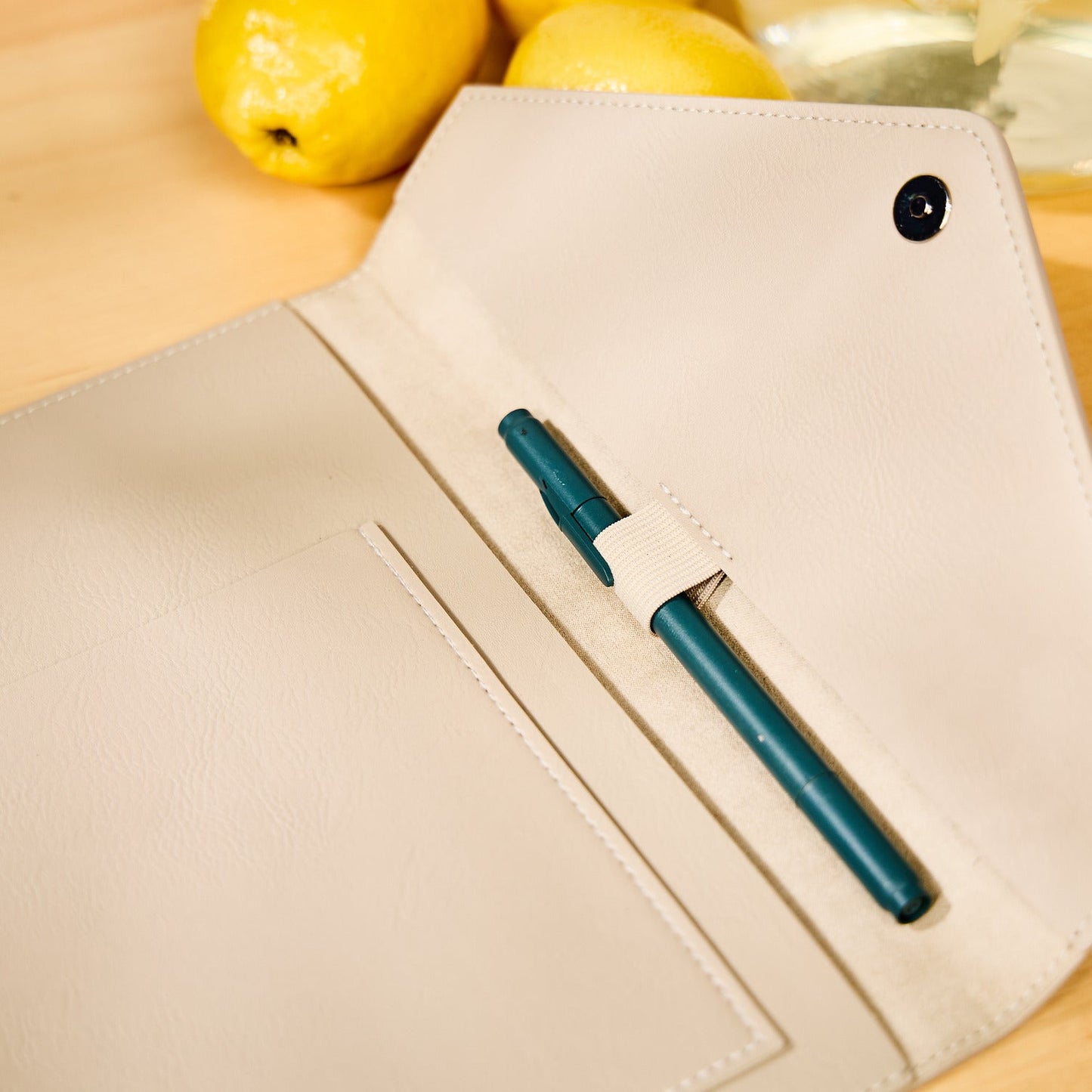 Taupe Vegan Leather - Deluxe Classic Planner Folio
