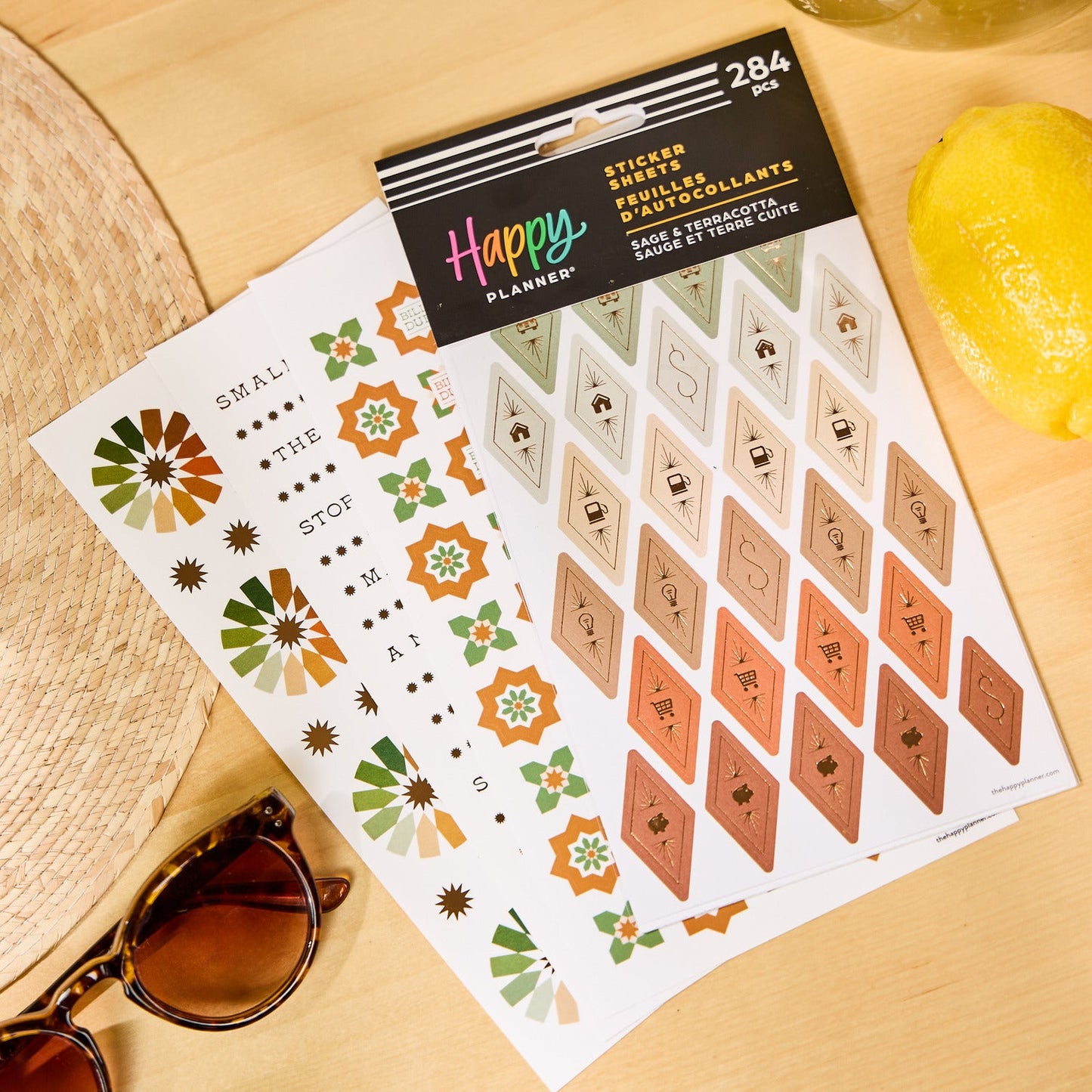 Sage & Terracotta Budget - 10 Sticker Sheets