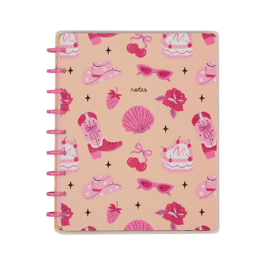 Happy Little Vibes - Dotted Lined Classic Notebook - 60 Sheets