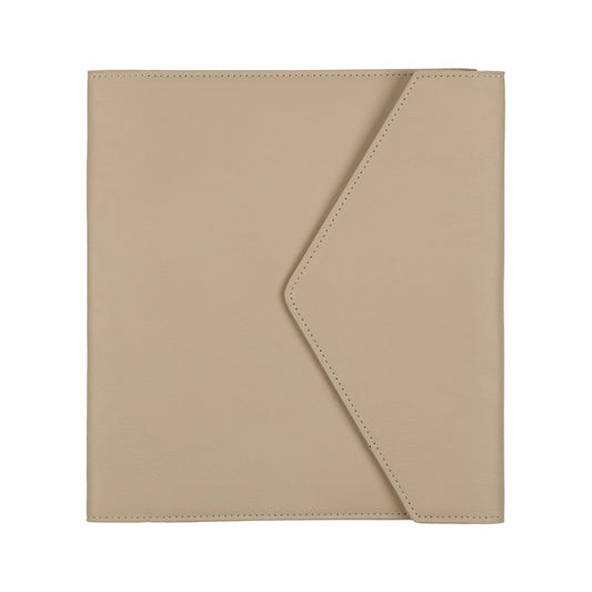 Taupe Vegan Leather - Deluxe Classic Planner Folio