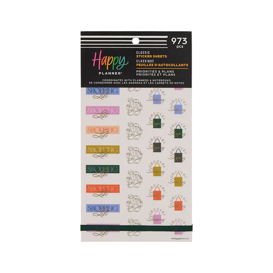 Priorities & Plans - Value Pack Stickers