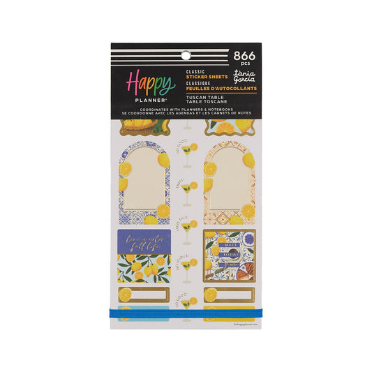 Tuscan Table Meal Planning - Value Pack Stickers