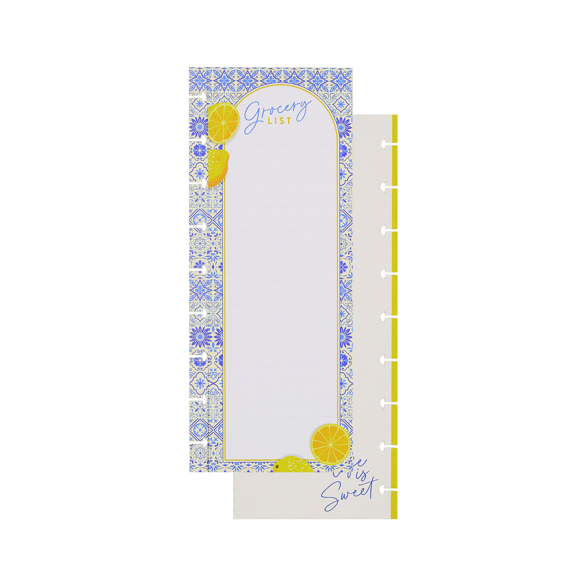 Tuscan Table Meal Planning - Grocery List + Meal Plan Classic Filler Paper - 40 Sheets